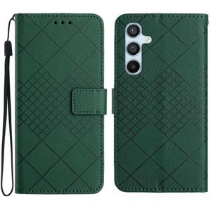 Samsung Galaxy A56 Hoesje - Coverup Rhombus Book Case - Groen