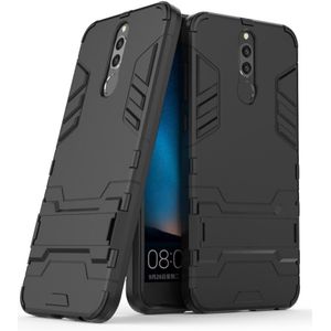 Huawei Mate 10 Lite Hoesje - Armor Kickstand Back Cover - Zwart