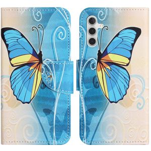Samsung Galaxy A54 Hoesje - Coverup Book Case - Blauwe Vlinder