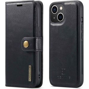iPhone 14 Plus Hoesje - DG.MING 2-in-1 Book Case & Back Cover - Zwart