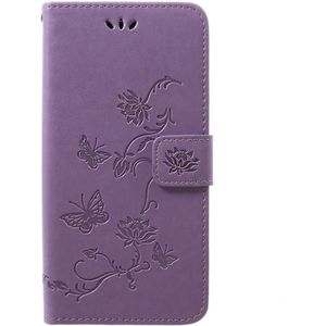 Samsung Galaxy A50 / A30s Hoesje - Coverup Bloemen & Vlinders Book Case - Lila