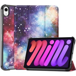 iPad Mini 6 (2021) Hoesje - Tri-Fold Book Case met Wake/Sleep - Galaxy