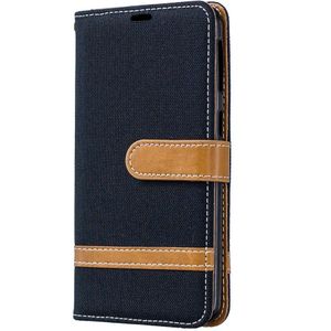 Samsung Galaxy A40 Hoesje - Denim Book Case - Zwart