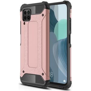 Huawei P40 Lite Hoesje - Armor Hybrid Back Cover - Rose Gold