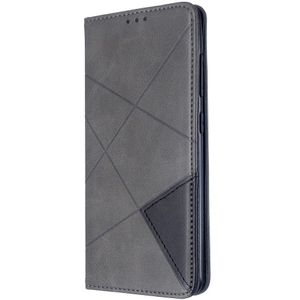 Samsung Galaxy A51 Hoesje - Geometric Book Case - Grijs