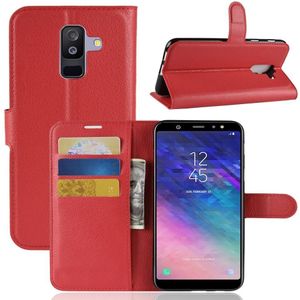Samsung Galaxy A6 Plus (2018) Hoesje - Book Case - Rood