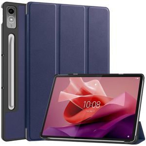 Lenovo Tab P12 Hoesje - Tri-Fold Book Case met Wake/Sleep - Blauw