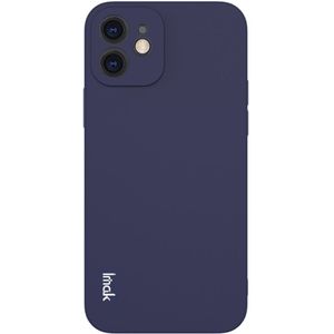 iPhone 12 Mini Hoesje - IMAK Slim-Fit TPU Back Cover - Blauw