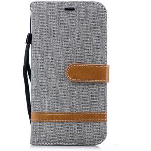 iPhone Xr Hoesje - Denim Book Case - Grijs