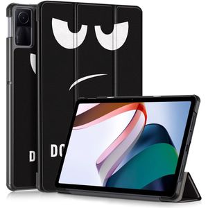 Xiaomi Redmi Pad SE Hoesje - Tri-Fold Book Case met Wake/Sleep - Don't Touch