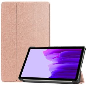 Samsung Galaxy Tab A7 Lite Hoesje - Tri-Fold Book Case met Wake/Sleep - Rose Gold