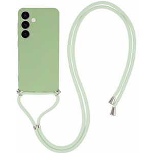 Samsung Galaxy S24 Hoesje - Coverup Colour TPU Back Cover met Koord - Frog Green