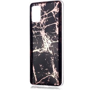 Samsung Galaxy A51 Hoesje - Coverup Marble Design TPU Back Cover - Black Gold