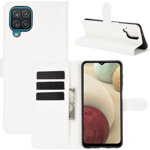 Samsung Galaxy A12 Hoesje - Coverup Book Case - Wit