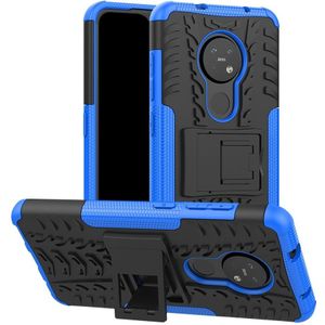 Nokia 6.2 / 7.2 Hoesje - Rugged Kickstand Back Cover - Blauw