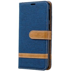 Samsung Galaxy A40 Hoesje - Denim Book Case - Blauw