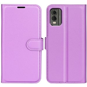 Nokia C32 Hoesje - Coverup Book Case - Paars