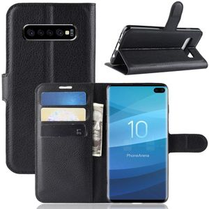 Samsung Galaxy S10 Plus Hoesje - Book Case - Zwart