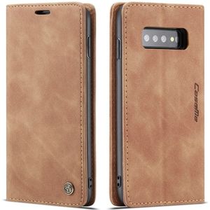 Samsung Galaxy S10 Hoesje - CaseMe Book Case - Bruin