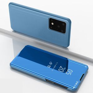Samsung Galaxy S20 Ultra Hoesje - Mirror View Case - Blauw