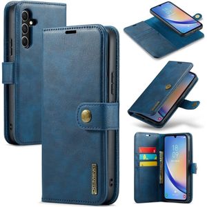 Samsung Galaxy A34 Hoesje - DG.MING 2-in-1 Book Case & Back Cover - Blauw