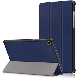 Lenovo Tab M10 FHD Plus Hoesje - Tri-Fold Book Case met Wake/Sleep - Donkerblauw