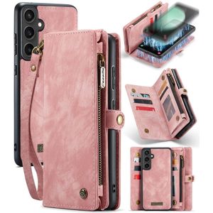Samsung Galaxy S23 FE Hoesje - CaseMe 008 2-in-1 Book Case & Back Cover met Portemonnee - Pink