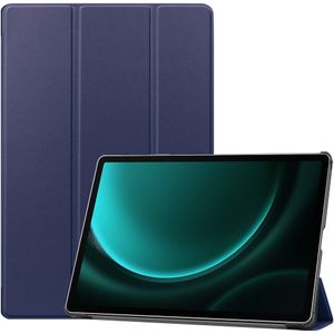 Samsung Galaxy Tab S9 FE Plus Hoesje - Tri-Fold Book Case met Wake/Sleep - Blauw