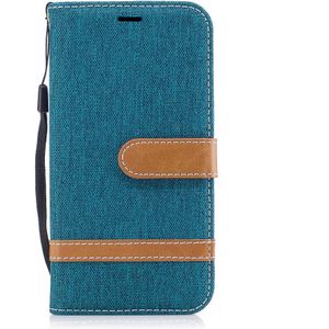Samsung Galaxy J3 (2017) Hoesje - Denim Book Case - Groen
