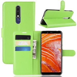 Nokia 3.1 Plus Hoesje - Book Case - Groen