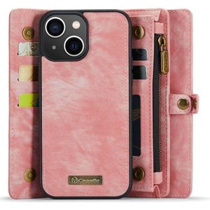 iPhone 13 Hoesje - CaseMe 008 2-in-1 Book Case & Back Cover met Portemonnee - Pink