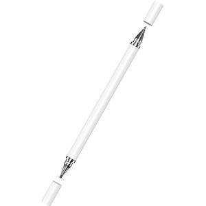 2-in-1 Stylus met Pen - Precision Disc - Wit