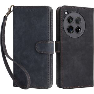 OnePlus 12R Hoesje - Coverup Book Case met Koord - Zwart