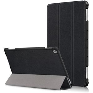 Huawei MediaPad M5 Lite 10 Hoesje - Tri-Fold Book Case met Wake/Sleep - Zwart