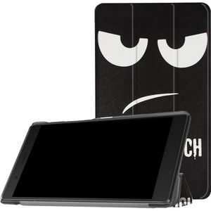 Lenovo Tab 4 7 Essential Hoesje - Tri-Fold Book Case - Don't Touch