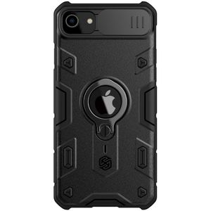 iPhone SE (2022/2020), iPhone 8 / 7 Hoesje - Nillkin Armor CamShield Back Cover - Zwart