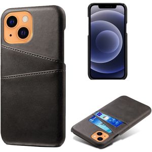 iPhone 13 Mini Hoesje - Coverup Dual Card Back Cover - Zwart