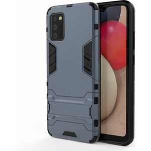 Samsung Galaxy A02s Hoesje - Coverup Armor Kickstand Back Cover - Blauw