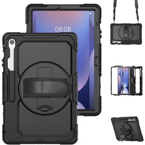 Samsung Galaxy Tab S10 FE Plus Hoesje - Coverup Heavy Duty Case met Schouderstrap - Zwart