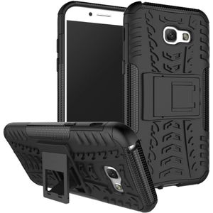 Samsung Galaxy A5 (2017) Hoesje - Rugged Kickstand Back Cover - Zwart