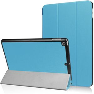 iPad 9.7 (2017/2018) Hoesje - Tri-Fold Book Case met Wake/Sleep - Lichtblauw