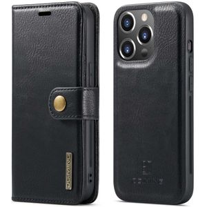 iPhone 14 Pro Max Hoesje - DG.MING 2-in-1 Book Case & Back Cover - Zwart