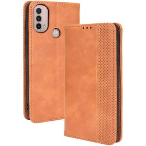 Motorola Moto E30 / E40 Hoesje - Coverup Vintage Book Case - Bruin