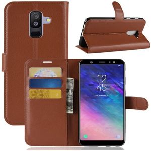 Samsung Galaxy A6 Plus (2018) Hoesje - Book Case - Bruin
