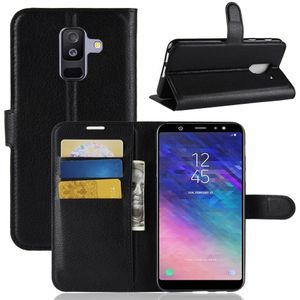 Samsung Galaxy A6 Plus (2018) Hoesje - Book Case - Zwart