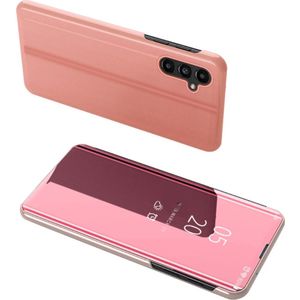 Samsung Galaxy A14 Hoesje - Mirror View Case - Rose Gold