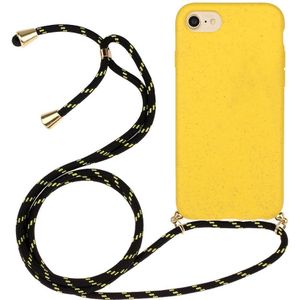 iPhone SE (2022/2020), iPhone 8 / 7 Hoesje - Coverup TPU Back Cover met Koord - Biologisch Afbreekbaar - Geel