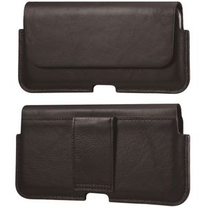 Coverup Universele Leren Riemclip Case voor Smartphones - 6,7 inch - Zwart
