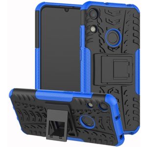 Huawei Y6 (2019) / Y6s Hoesje - Rugged Kickstand Back Cover - Blauw