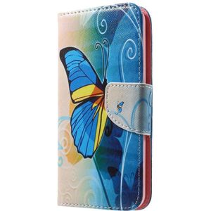 Samsung Galaxy J5 (2016) Hoesje - Coverup Book Case - Blauwe Vlinder